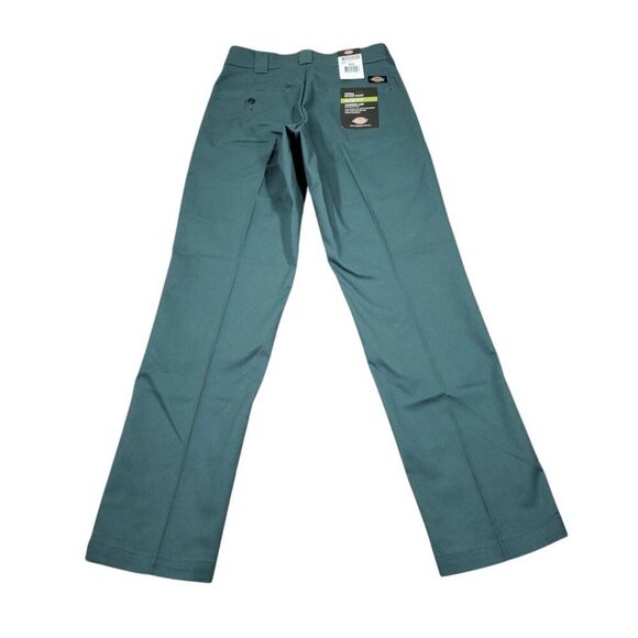 Dickies Slim Fit Tapered Twill Flex Green Work Pants Men's Size 30 x 32 - Picture 2 of 8